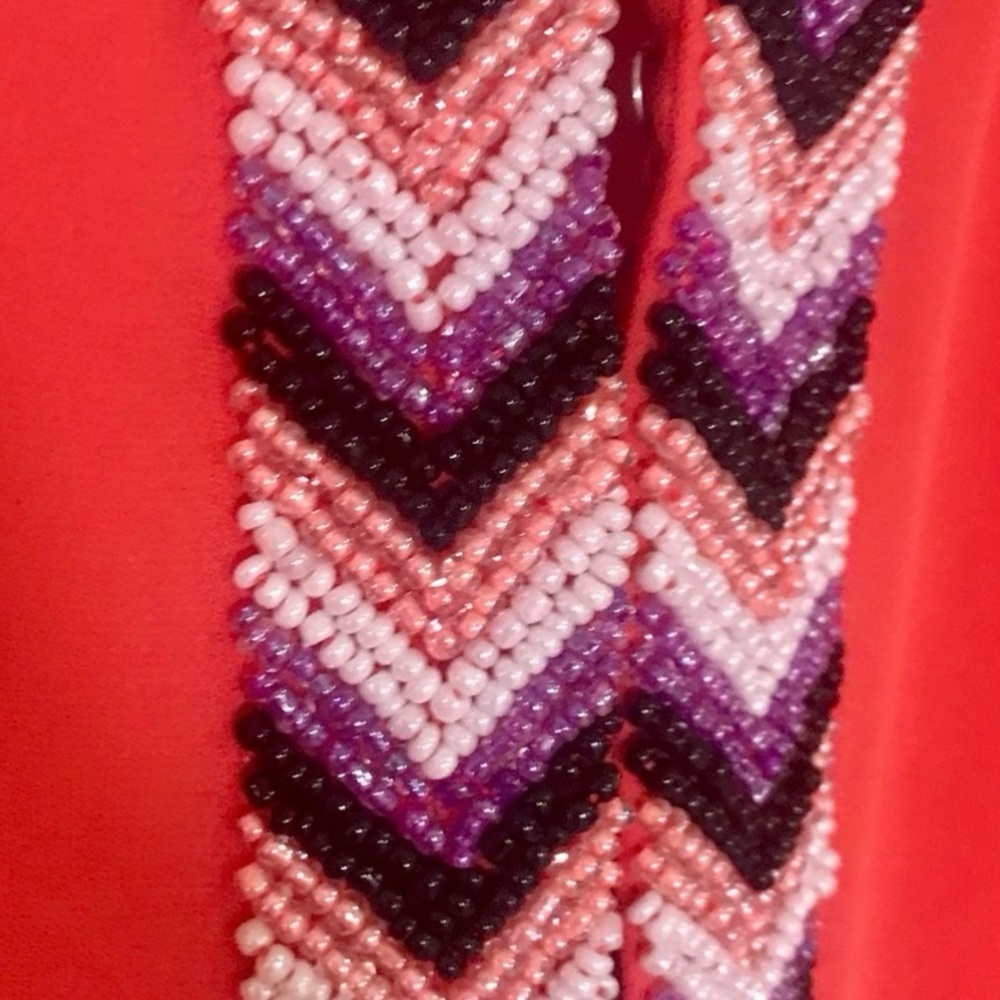 Parker Womens Silk Tank Top Beaded Orange Size XS Asymmetric Hem Boho Resortwear - Picture 4 of 14